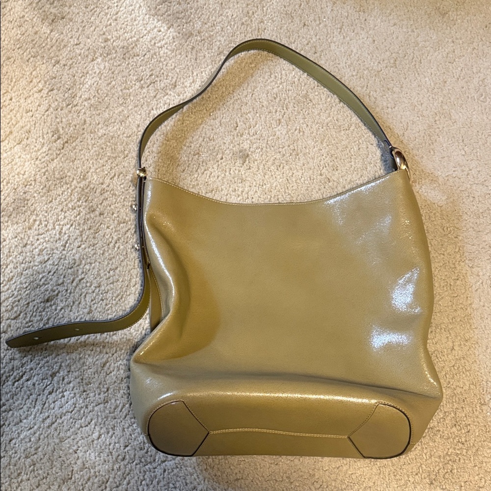 Kate spade Green (dried thyme) Leather Halo Shoulder Bag